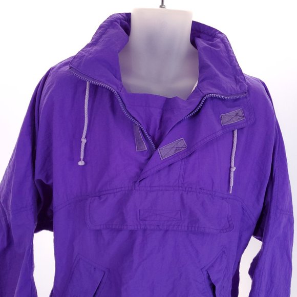 Vintage Atletica 1/4 Zip Unisex M Pullover Front Pocket Windbreaker Mens Womens - Picture 4 of 15